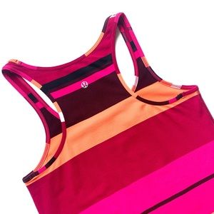 LULULEMON • Striped Racerback Tank
